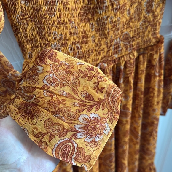 Patrons of Peace Smocked Square Neck Dress - Picture 5 of 8